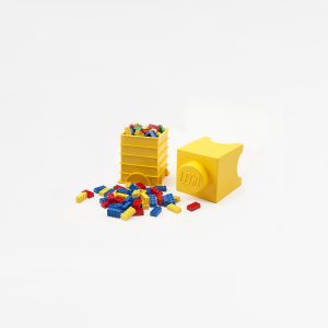 2.6 L Room Copenhagen LEGO brique 2 boutons empilable boîte de rangement Medium Ston... 