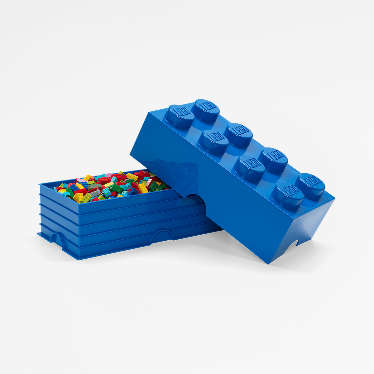 LEGO Storage Brick 8 Azur pietra 2x4 Conservazione Scatola Box Scatola 8 Knobs 