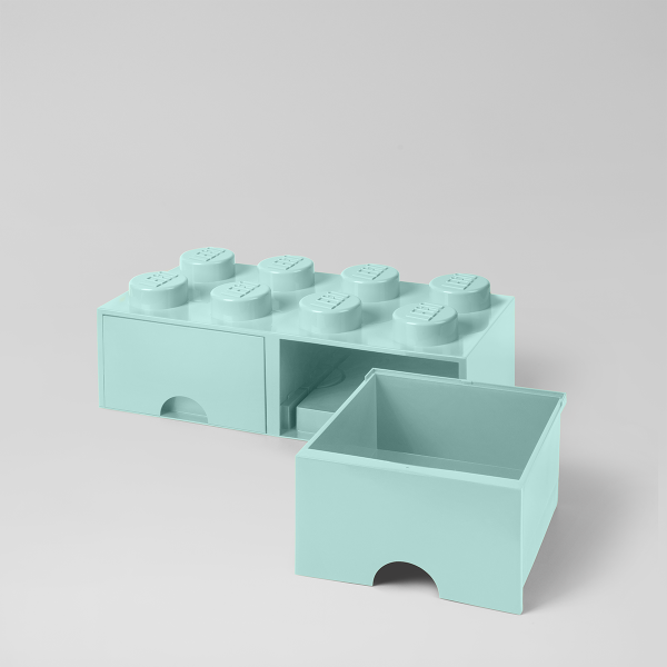 Lego Storage Brick 8, aqua