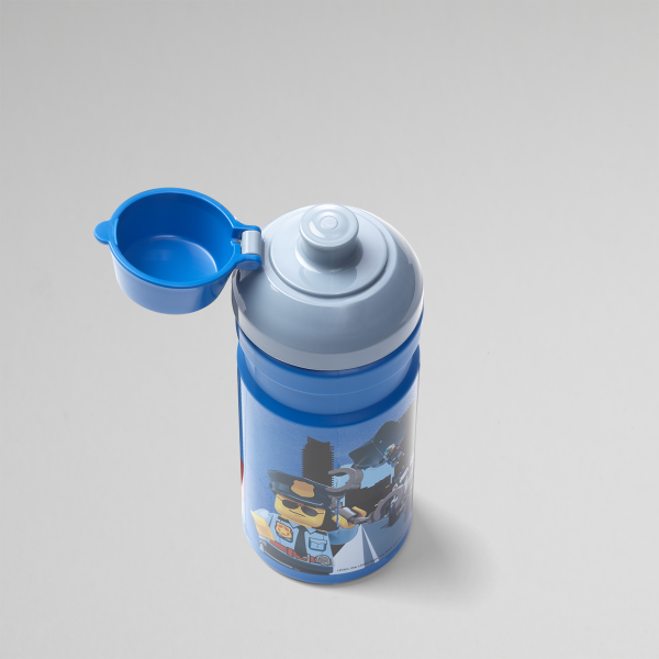 Lego drinking bottle, plastic, drinking, collection, lunch, toddler, blue