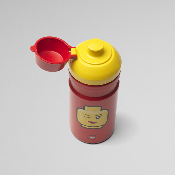 Lego drinking bottle girl, lunch, drinking, healthy, kids, happy, red, creative, hydrated,