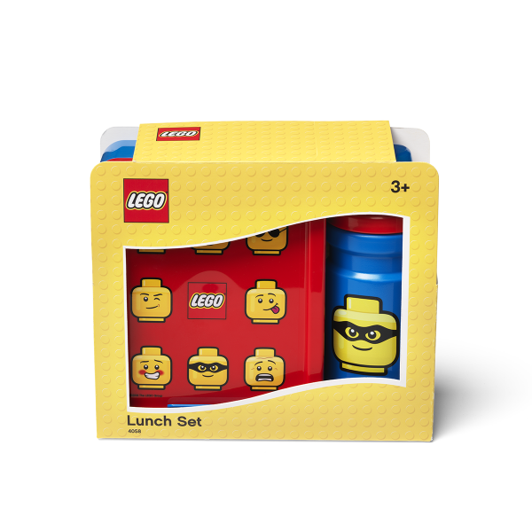 Lego Iconic Lunch Set, drinking bottle, collection, food, toddler, happy, imagination, nutritious