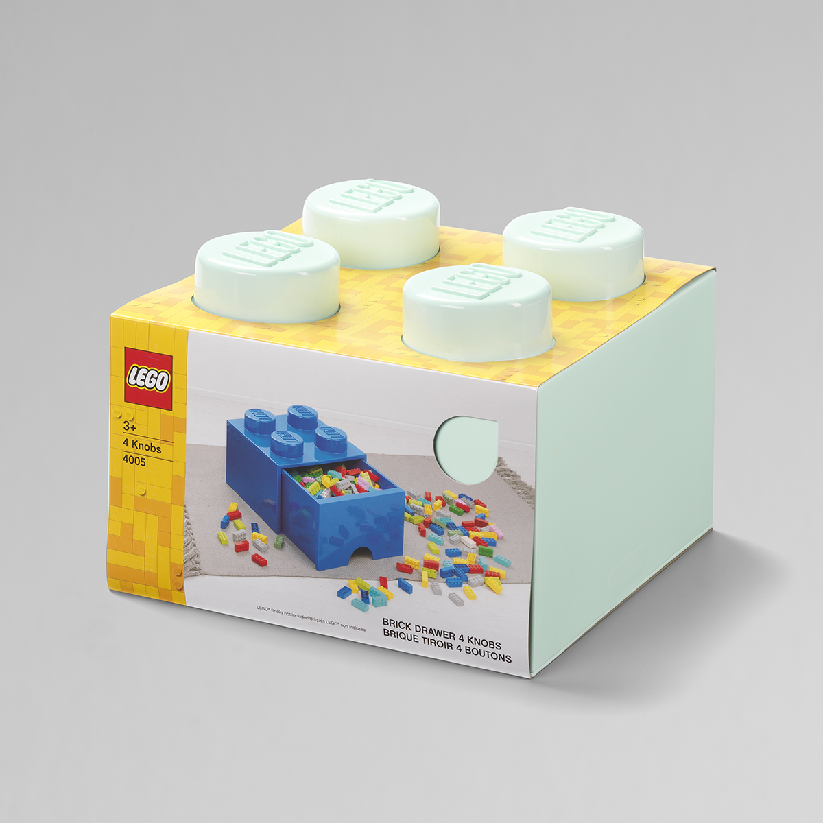 LEGO Storage Brick Stein mit Schublade stapelbar Drawer 4 Rosa Pink