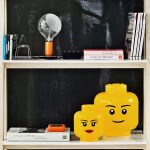 Room Copenhagen Contenitore Lego Storage Head, L, Girl