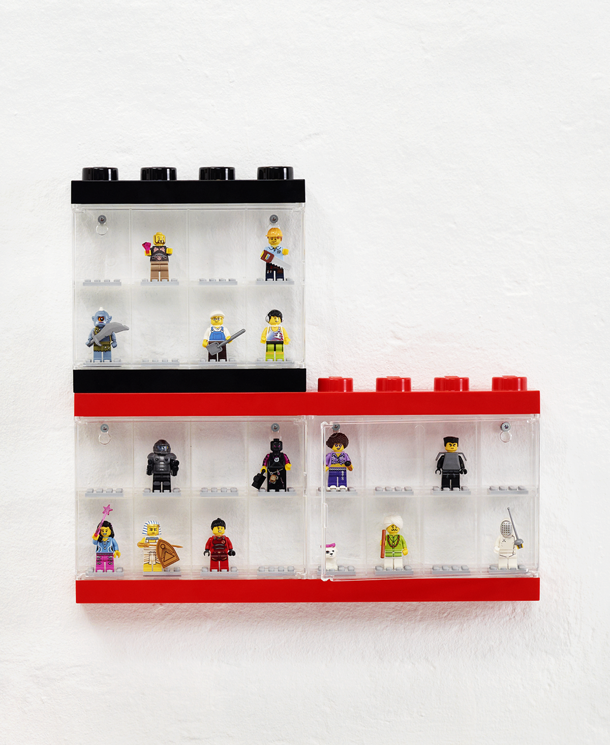 NEW Official Lego Minifigure Display Case BLACK Model No Figure Included 